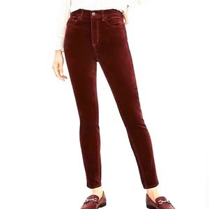 ANN TAYLOR The Skinny Curvy Fit Velvet Pants